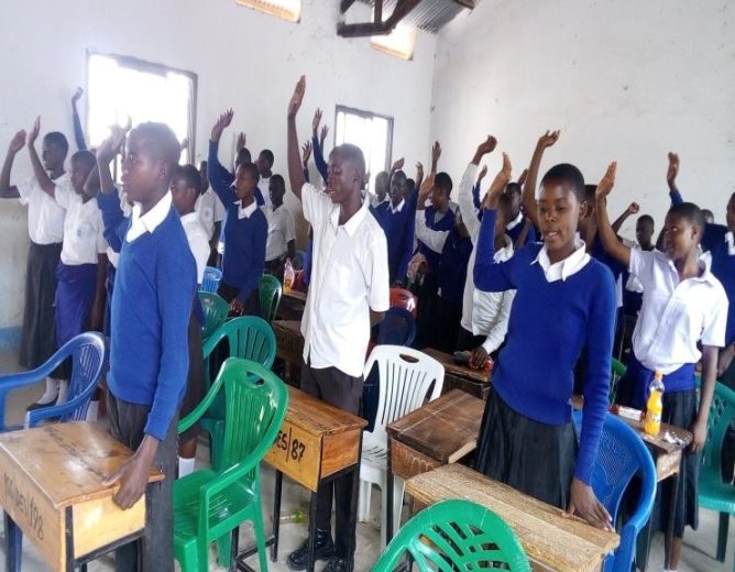 School GBV Clubs during training on GBV issues 2
